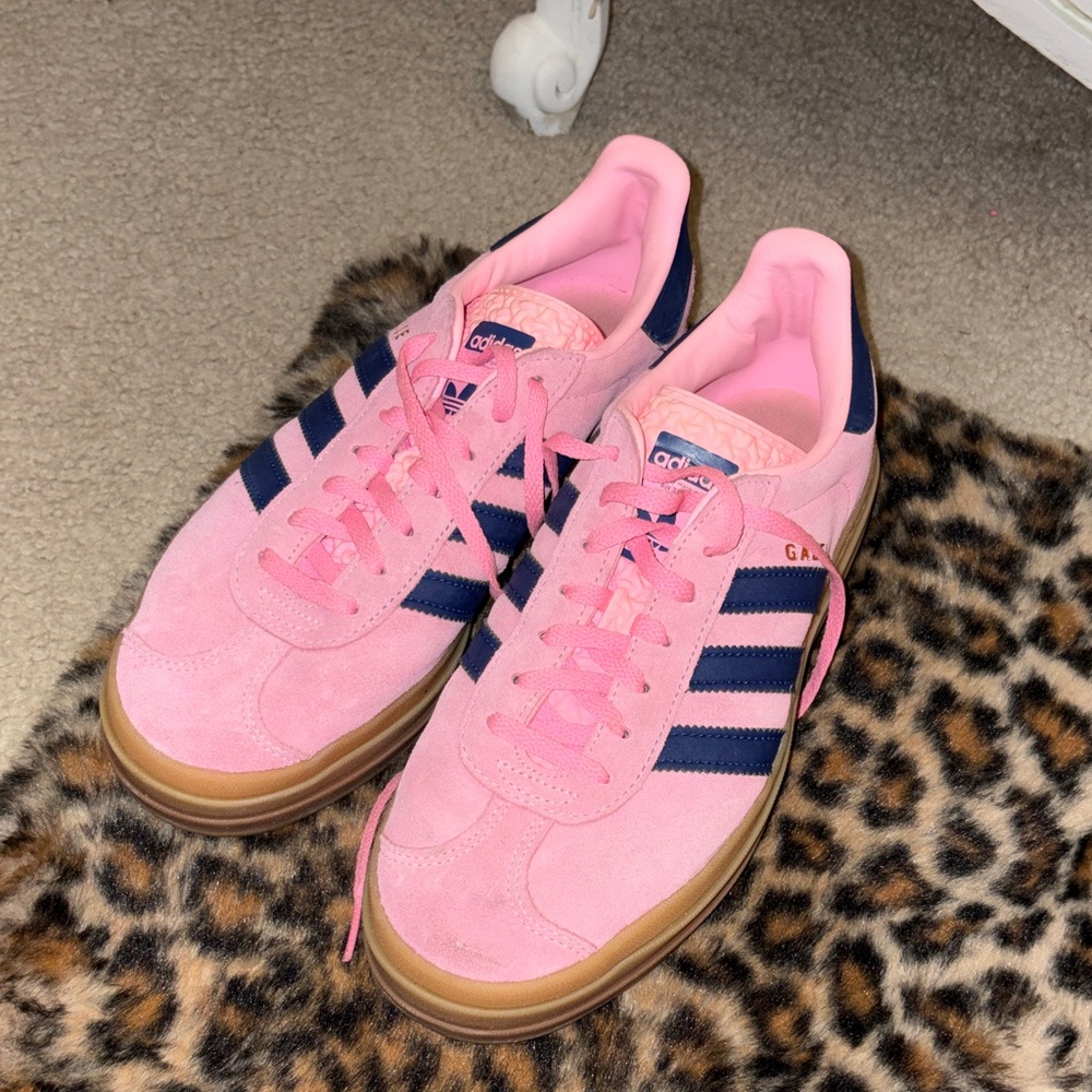 Adidas Pink and Navy Sneakers